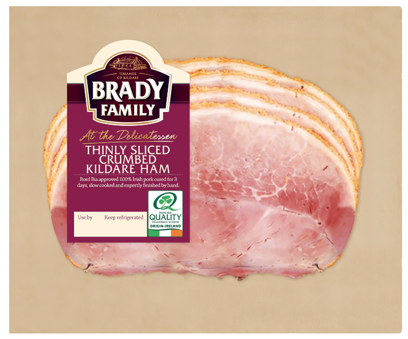 Brady Family at the Delicatessen Thinly Sliced Crumbed Ham