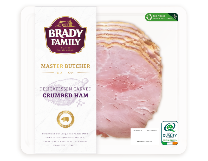 Brady Family Delicatessen Carved Crumbed Ham